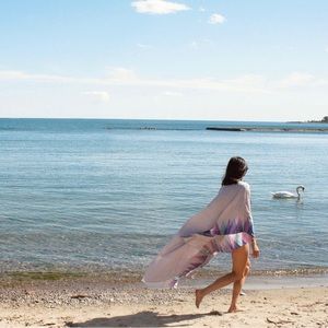 Summer kimono beach cover up
